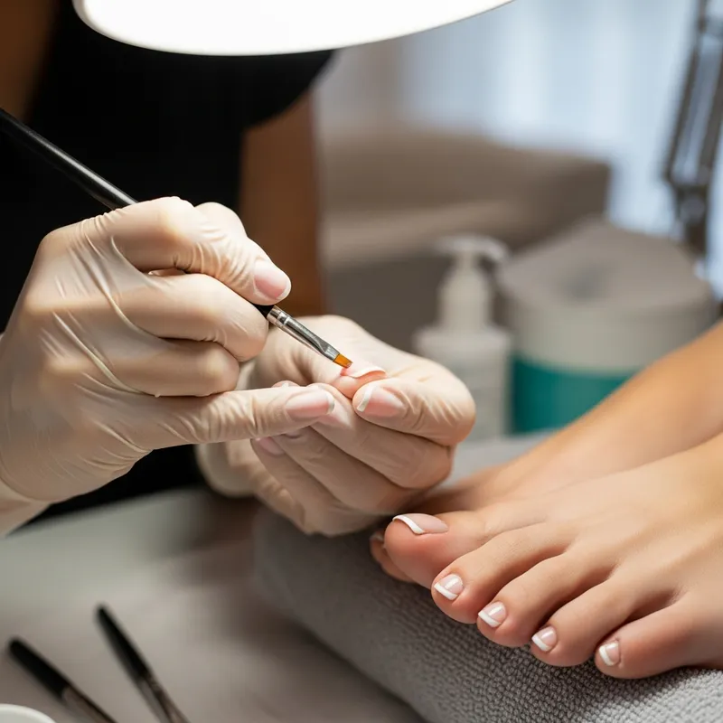 Baby Gel French on Toe in Worcester