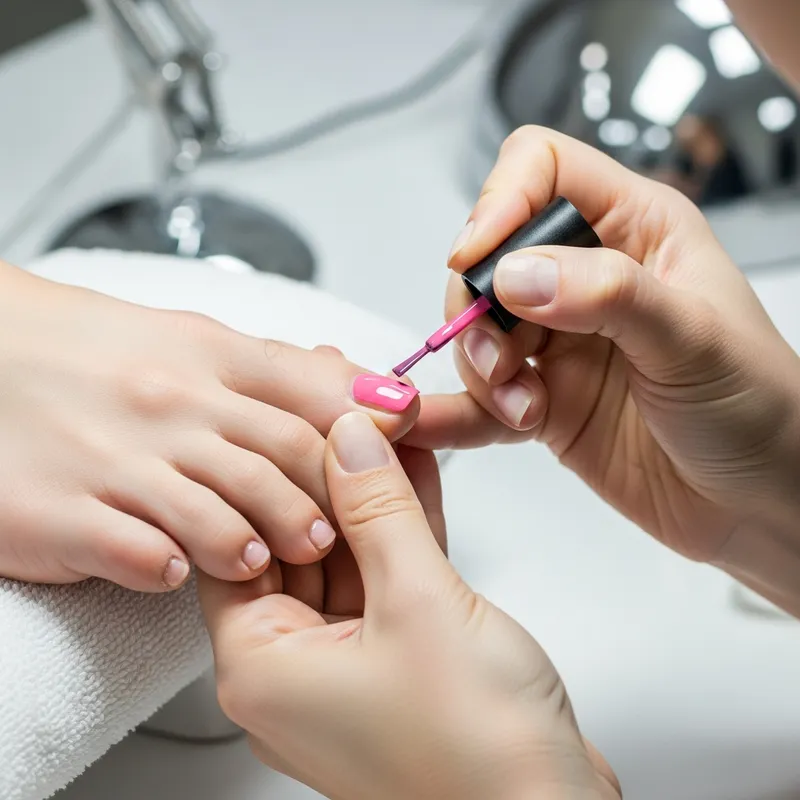 Baby Regular Color on Toe Nail in Worcester