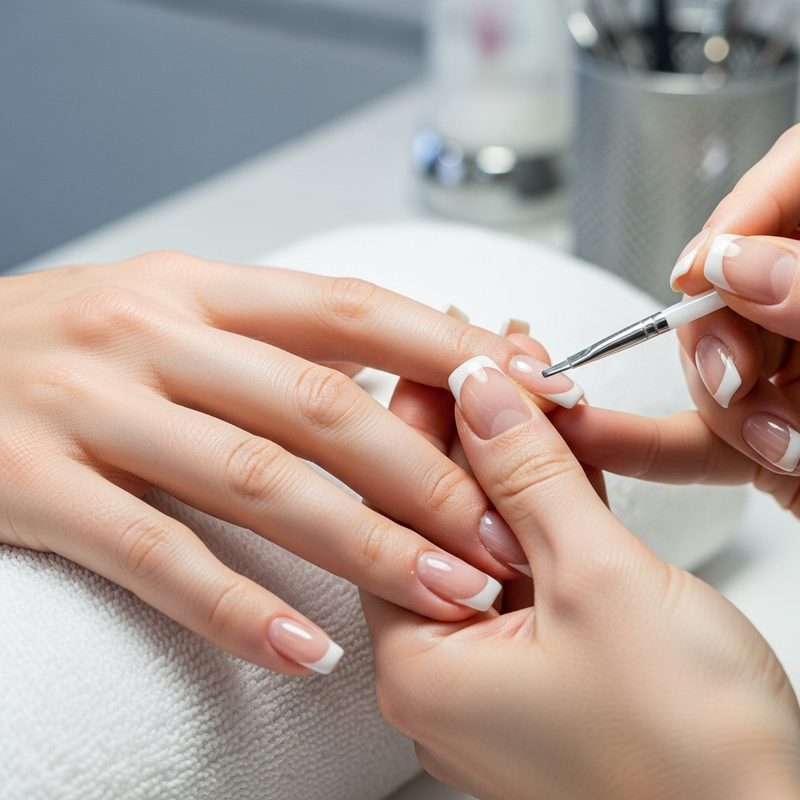 French Tips Hands in Los Angeles
