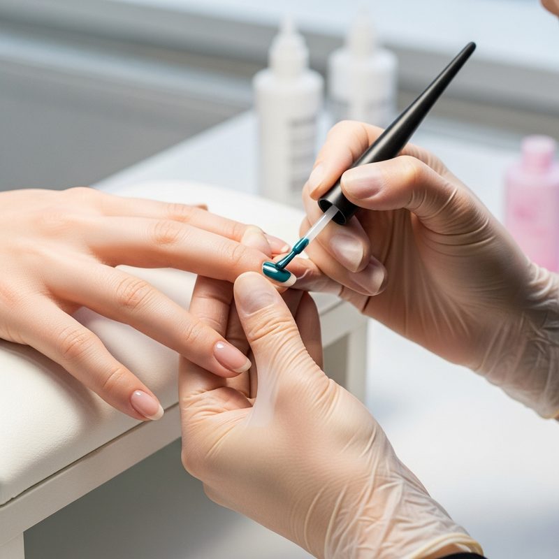 Gel Color on Natural Nails in Worcester