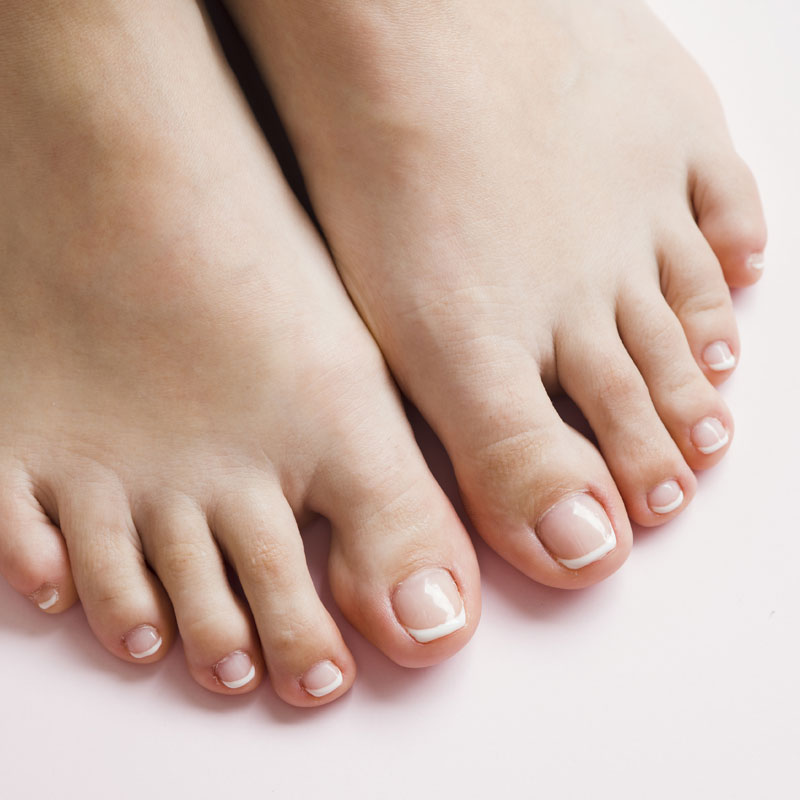 Baby Gel Color on Toe Nails
